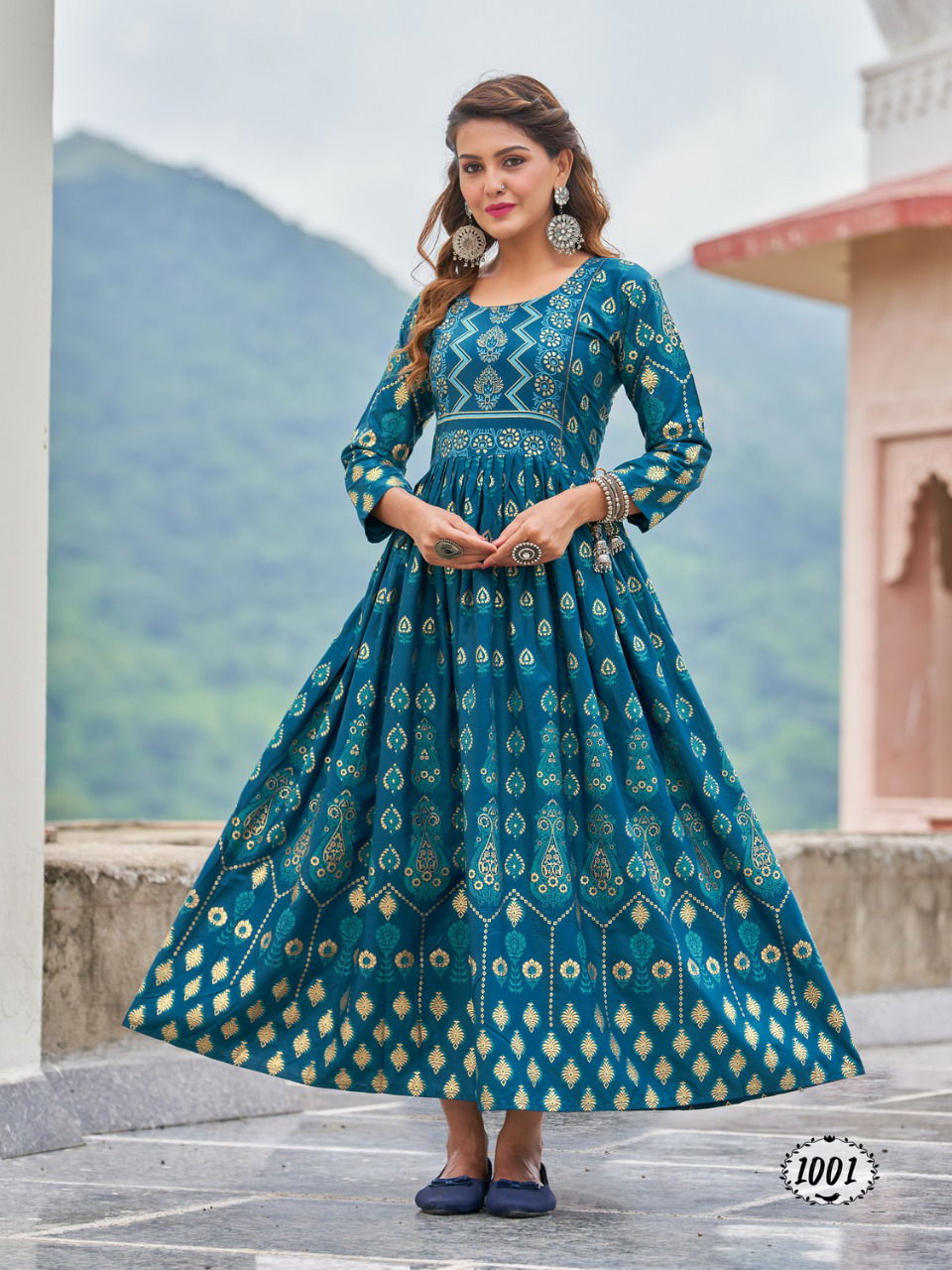 Radhika Honey 1 Rayon Printed Festive Wear Anarkali Kurti Latest Collection